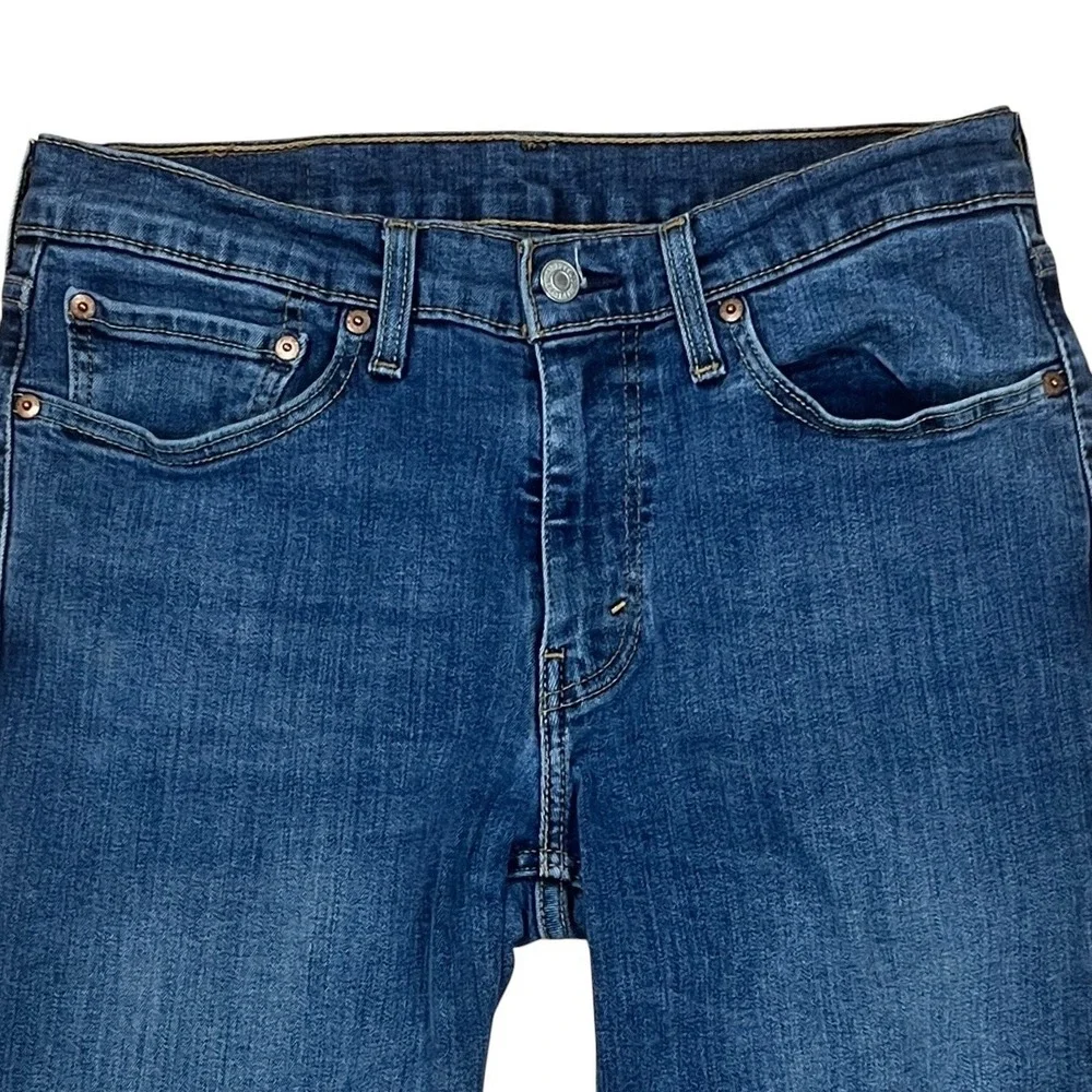 Levis 511 Slim Straight Jeans Mens 32x34 Cotton Stretch Medium Wash Blue Denim